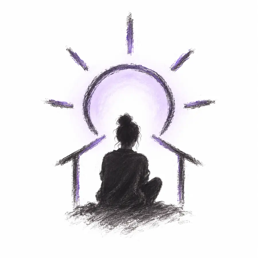 A simple rough visual symbol representing an idea